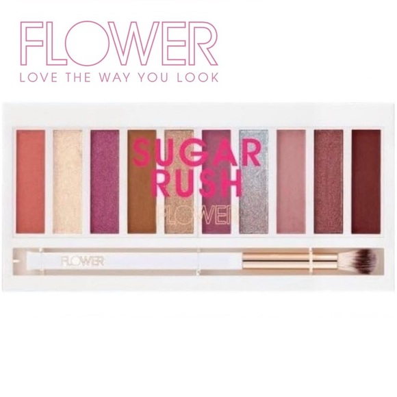 FLOWER BEAUTY Shimmer & Shade Eyeshadow Palette SUGAR RUSH NEW - Picture 1 of 5